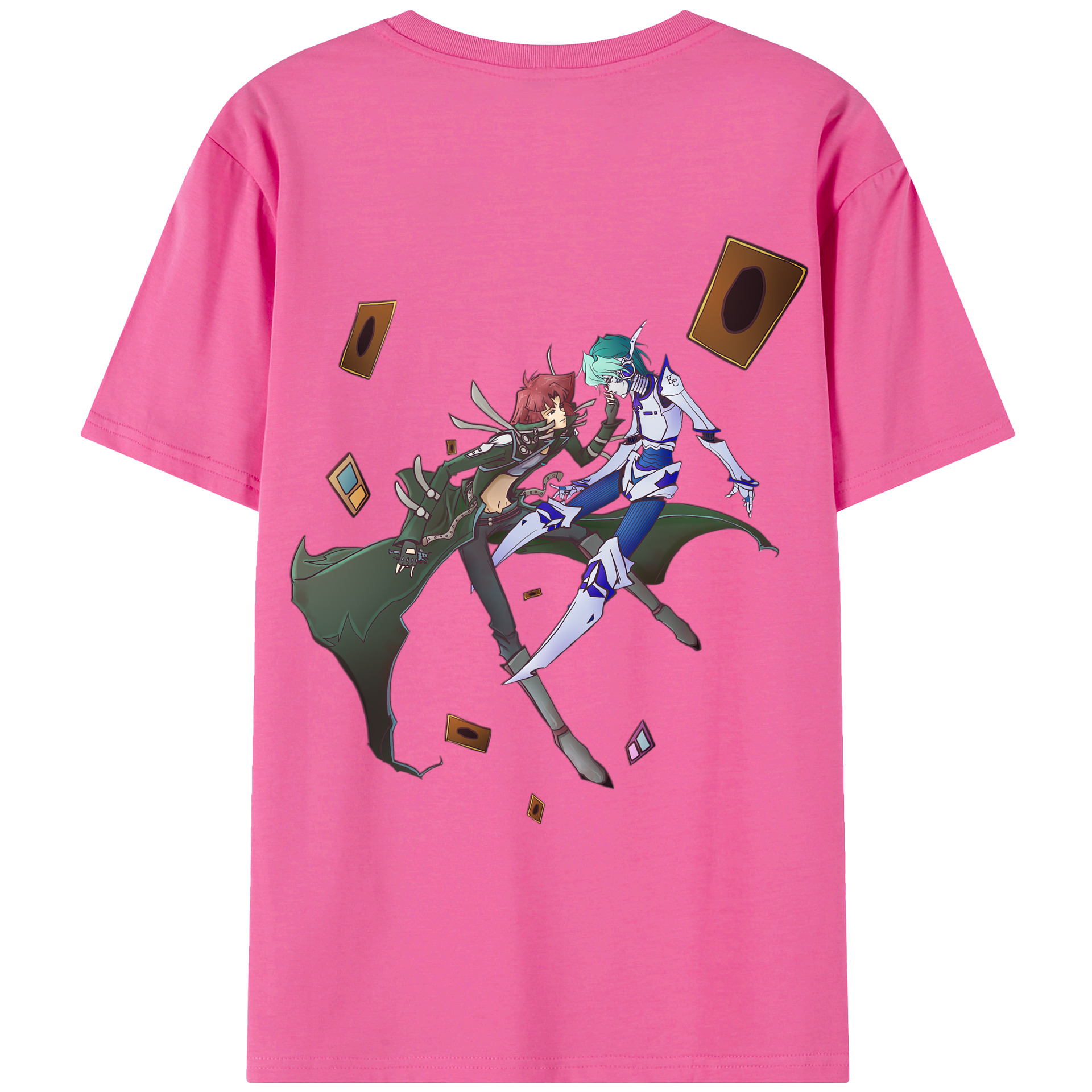 遊☆戯☆王 Yu-Gi-Oh! レディース半袖Tシャツ(バックプリント)